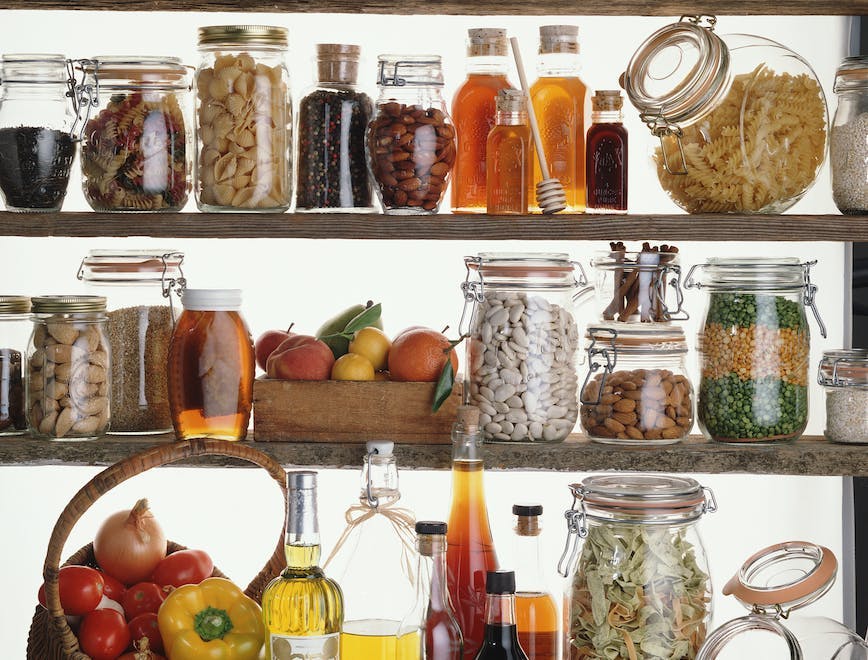 shelf jar pantry