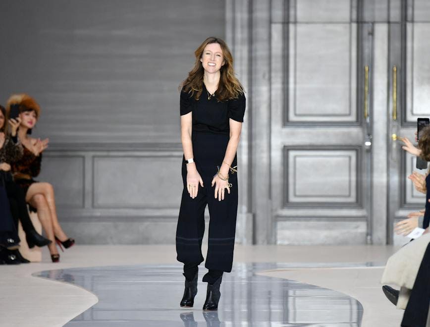 paris person human clothing apparel sleeve runway long sleeve fashion