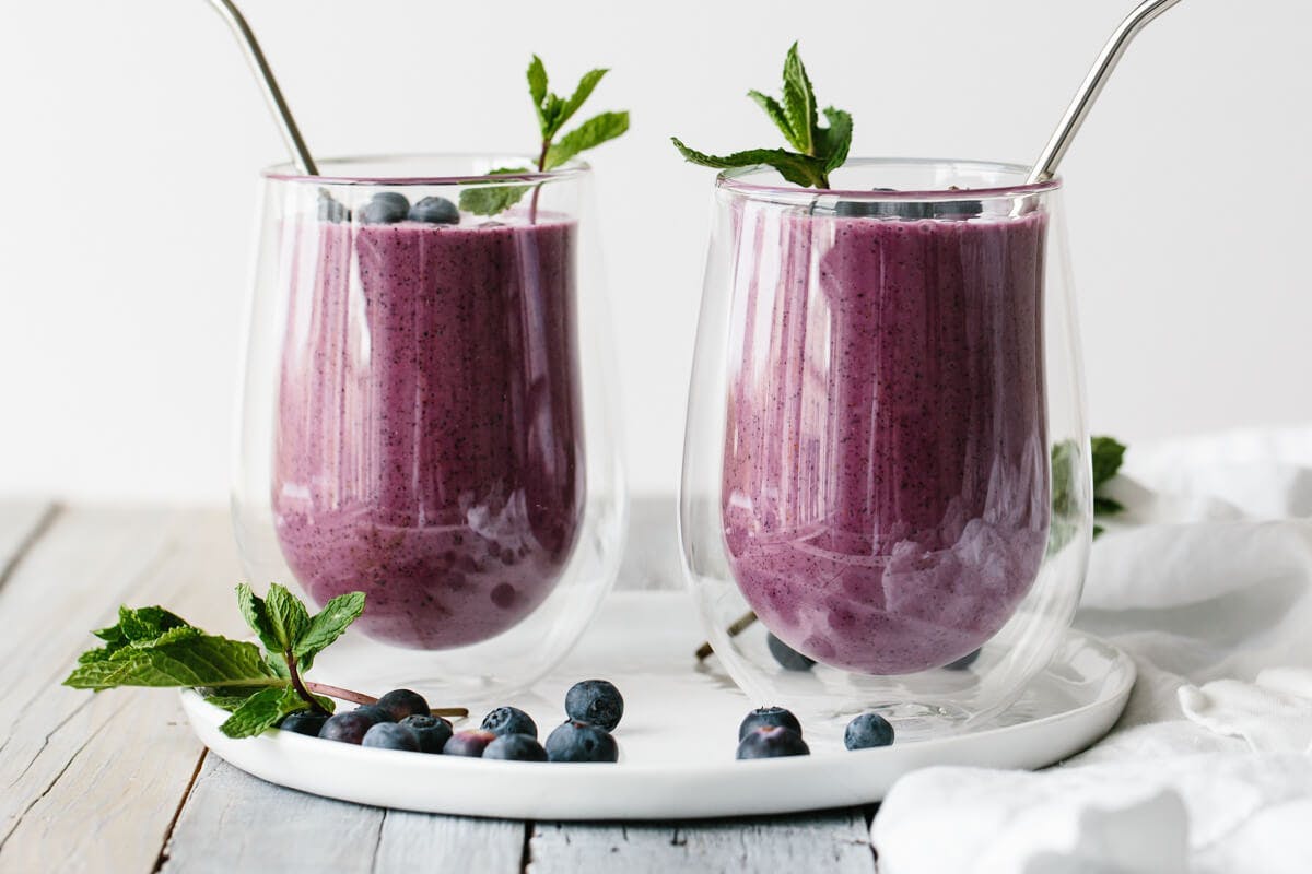 juice beverage drink smoothie plant milkshake milk blueberry food fruit