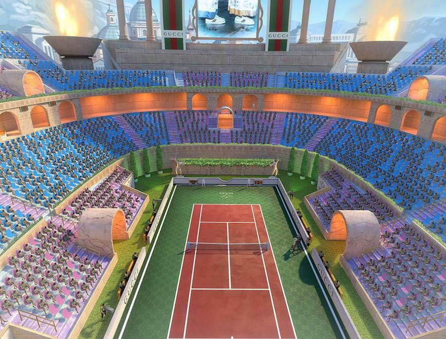 tennis court sport sports building