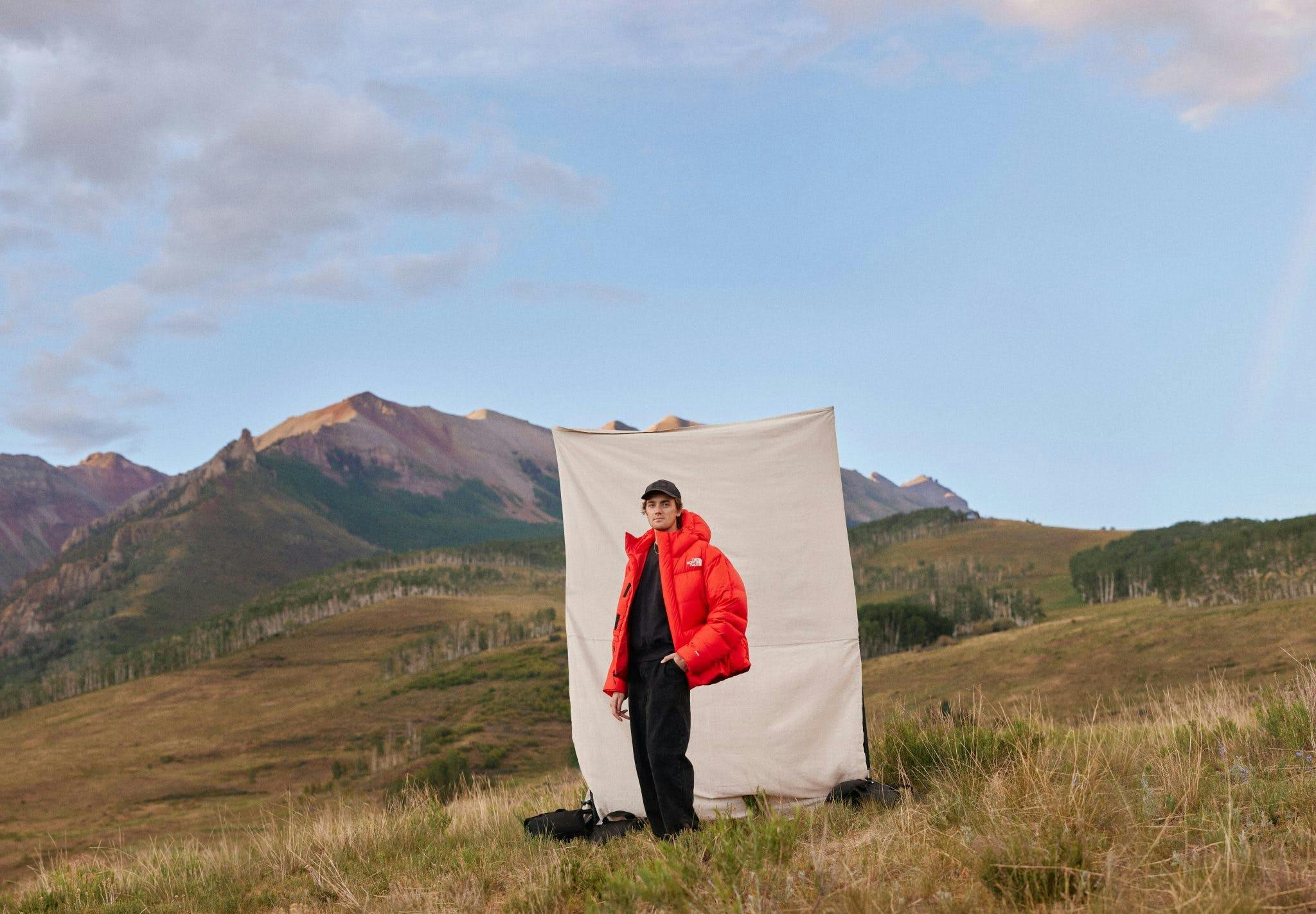 shelter coat wilderness grass jacket photography peak mountain range portrait landscape